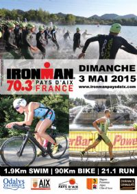 L’Ironman 70.3 Pays d'Aix. Le dimanche 3 mai 2015 à aix-en-provence. Bouches-du-Rhone. 